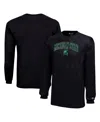 Champion Big Boys And Girls Black Michigan State Spartans Arch Over Logo Long Sleeve T-shirt In Black