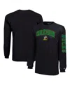 Champion Big Boys And Girls Black Oregon Ducks Distressed Arch Over Logo Long Sleeve T-shirt In Black
