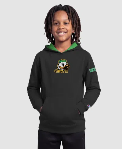 Champion Kids' Big Boys' And Girls' Black Oregon Ducks Fleece Hoodie