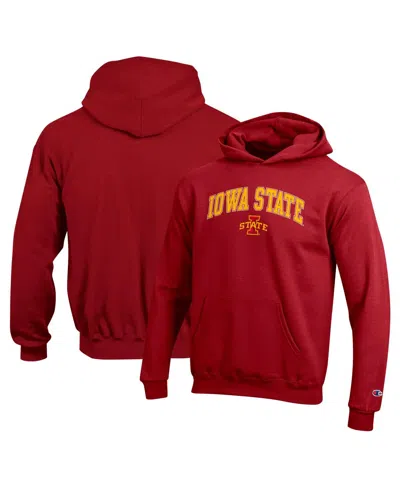 Champion Big Boys And Girls Cardinal Iowa State Cyclones Campus Pullover Hoodie
