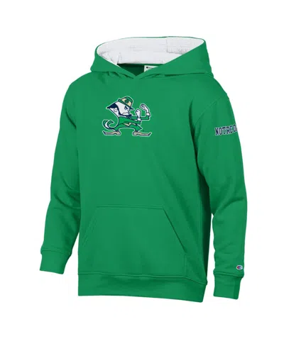 Champion Kids' Big Boys And Girls  Green Notre Dame Fighting Irish Fleece Hoodie