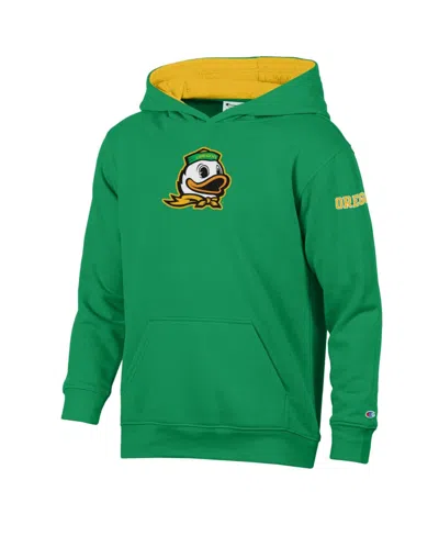 Champion Kids' Big Boys And Girls  Green Oregon Ducks Fleece Hoodie