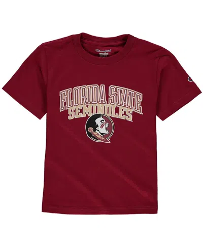 Champion Kids' Big Boys And Girls Garnet Florida State Seminoles Jersey T-shirt In Burgundy
