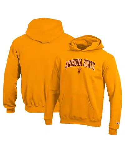 Champion Big Boys And Girls Gold Arizona State Sun Devils Campus Pullover Hoodie