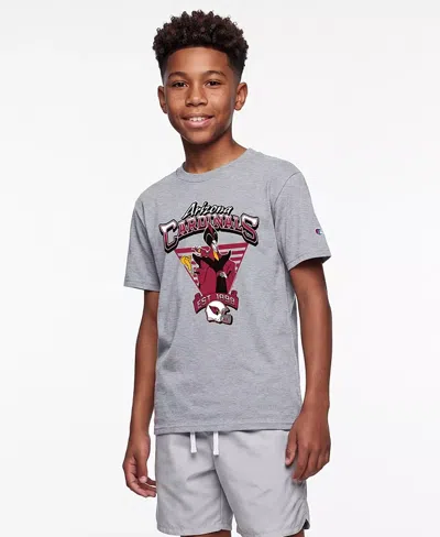 Champion Kids' Big Boys And Girls Heather Gray Arizona Cardinals Disney X  T-shirt