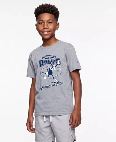 Champion Kids' Big Boys And Girls Heather Gray Indianapolis Colts Disney X  T-shirt