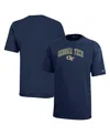 Champion Big Boys And Girls Navy Georgia Tech Yellow Jackets Arch Over Logo T-shirt