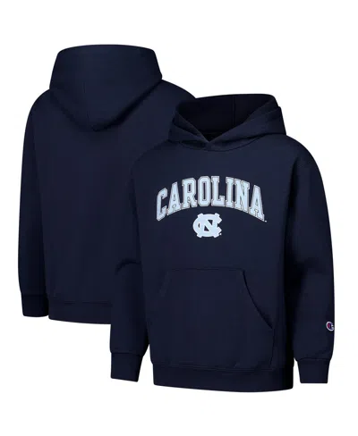 Champion Kids' Big Boys And Girls Navy North Carolina Tar Heels Campus Pullover Hoodie