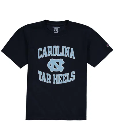 Champion Kids' Big Boys And Girls Navy North Carolina Tar Heels Circling Team Jersey T-shirt In Blue