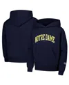 Champion Big Boys And Girls Navy Notre Dame Fighting Irish Basic Arch Hoodie In Navy