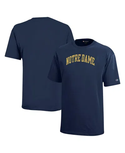 Champion Big Boys And Girls Navy Notre Dame Fighting Irish Team Arch T-shirt