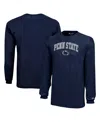 Champion Big Boys And Girls Navy Penn State Nittany Lions Arch Over Logo Long Sleeve T-shirt In Navy