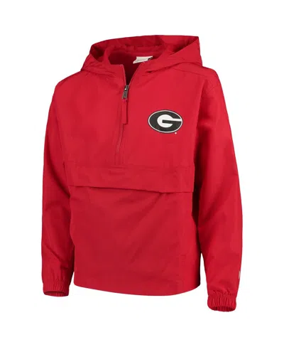 Champion Kids' Big Boys And Girls Red Georgia Bulldogs Pack Go Windbreaker Jacket