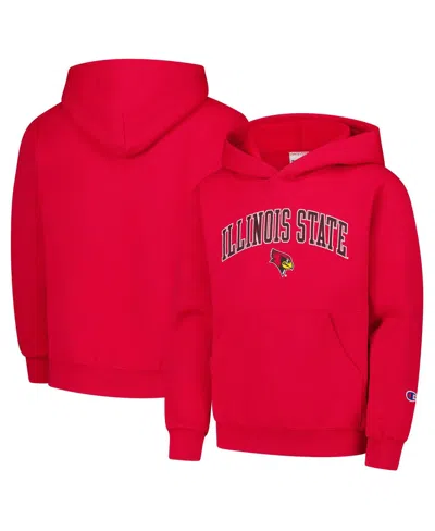 Champion Kids' Big Boys And Girls Red Illinois State Redbirds Campus Pullover Hoodie