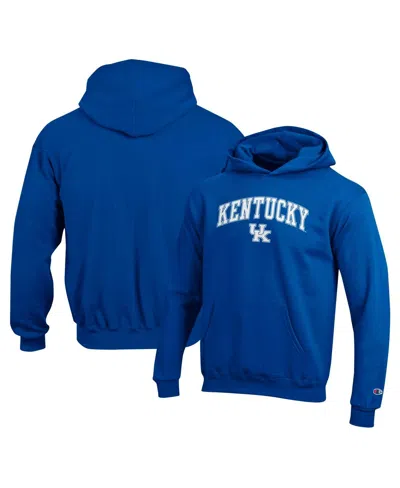 Champion Kids' Big Boys And Girls Royal Kentucky Wildcats Campus Pullover Hoodie