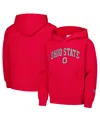 Champion Youth  Scarlet Ohio State Buckeyes Campus Pullover Hoodie In Scarlet