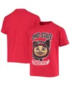 Champion Big Boys  Scarlet Ohio State Buckeyes Power Blend Pullover Hoodie In Scarlet