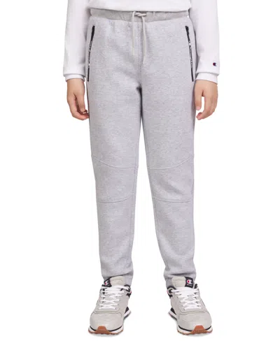 Champion Kids' Big Boys Double-knit Zip-pocket Active Pants In Grey Heath