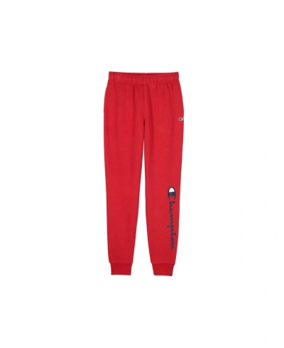 Champion Big Boys Fleece Joggers In Eclipse Red