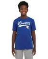 Champion Big Boys Logo Graphic Short-sleeve T-shirt In Royal Blue