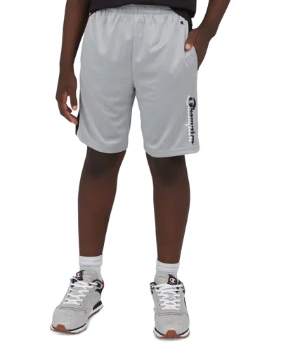 Champion Kids' Big Boys Mesh Shorts In Grey
