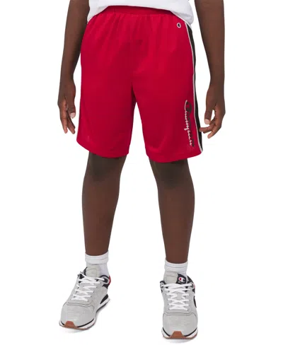 Champion Kids' Big Boys Mesh Shorts In Red