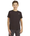 Champion Big Boys Patch Logo T-shirt In Brown