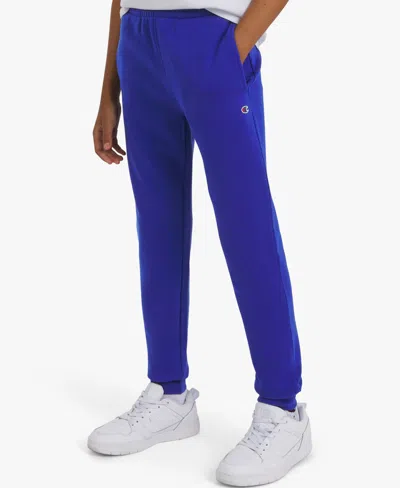 Champion Kids' Big Boys Signature Fleece Jogger Pants In Blue