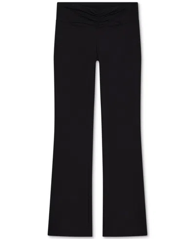 Champion Kids' Big Girls Cotton-blend Flared Leggings In Black