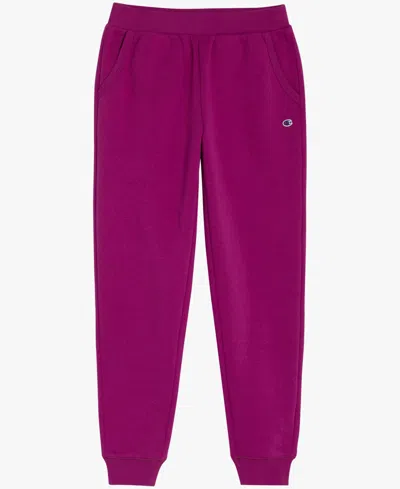 Champion Kids' Big Girls Fleece Jogger Pants In Purple