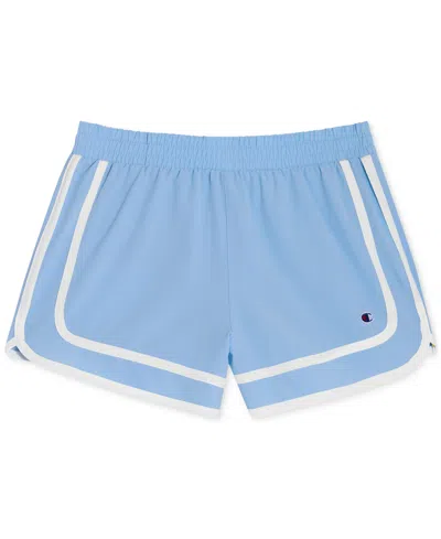 Champion Kids' Big Girls Varsity Shorts In Blue