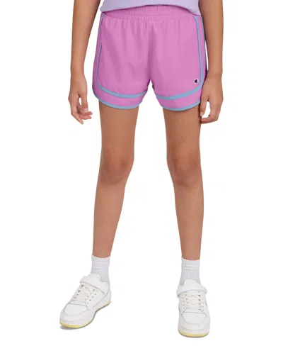 Champion Kids' Big Girls Varsity Shorts In Pink