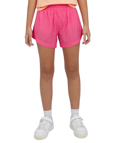 Champion Kids' Big Girls Woven Shorts In Bright Pink