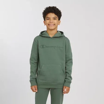 Champion Big Kid Boys Long Sleeve Fleece Active Hoodie In Multi