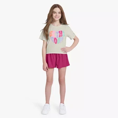 Champion Big Kid Girls 2-pc. Short Set In White