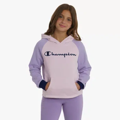 Champion Big Kid Girls Long Sleeve Fleece Active Hoodie In Purple
