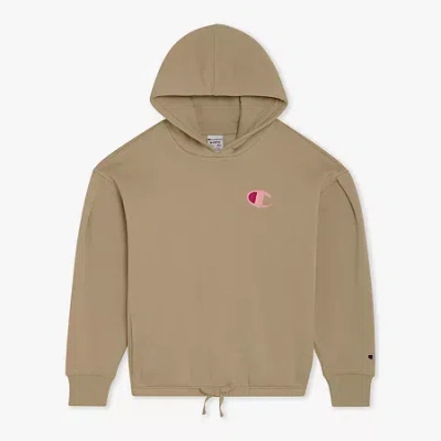 Champion Big Kid Girls Long Sleeve Fleece Active Hoodie In Brown