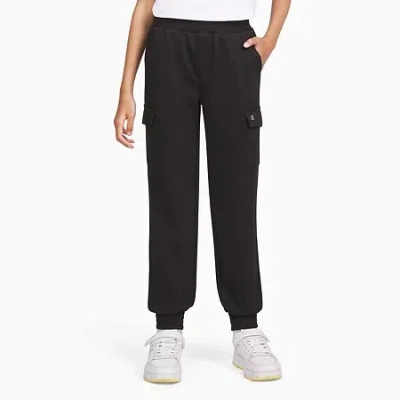 Champion Big Kid Girls Mid Rise Cuffed Active Cargo Pant In Black