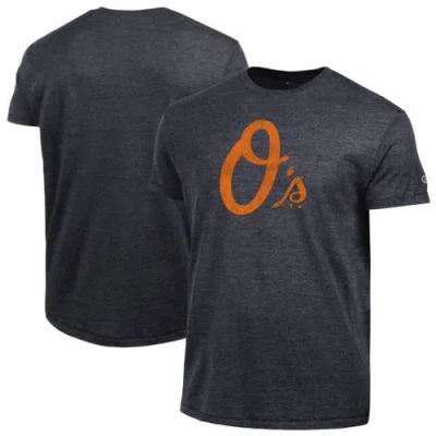 Champion Black Baltimore Orioles Tri-blend T-shirt