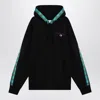 Champion X Angelo Baque Logo Patch Hooded Sweatshirt In Black