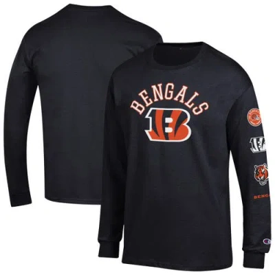 Champion Black Cincinnati Bengals Seal Long Sleeve T-shirt