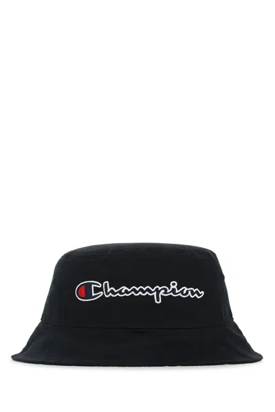 Champion Black Cotton Bucket Hat
