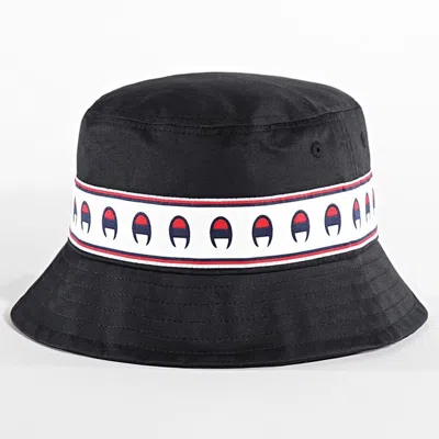 Champion Black Cotton Bucket Hat In Orange