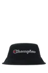Champion Logo-embroidered Bucket Hat In Black
