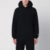 Champion Black Cotton Hoodie In Black