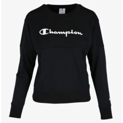 Champion Black Cotton Sweatshirt