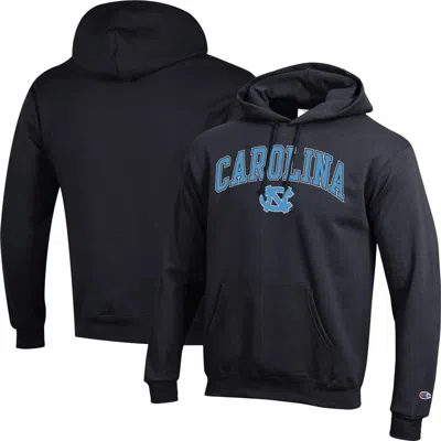 Champion Black North Carolina Tar Heels Arch Over Logo Pullover Hoodie