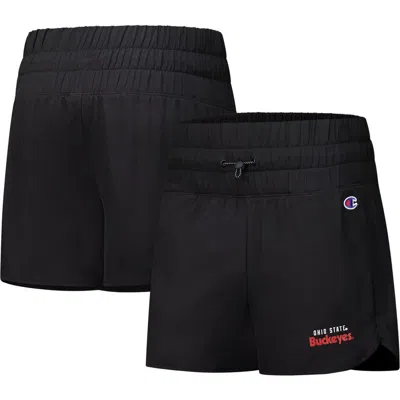 Champion Black Georgia Bulldogs Tailgate Her Woven Shorts