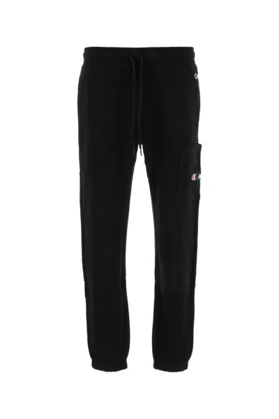 CHAMPION MEN BLACK REGULAR JOGGERS