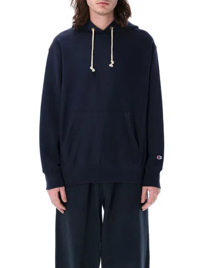 CHAMPION BLUE REVERSE WEAVE HOODIE